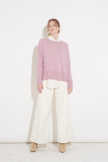Split Back Hem Crew in Lilac-General-Cashmerism-Debs Boutique